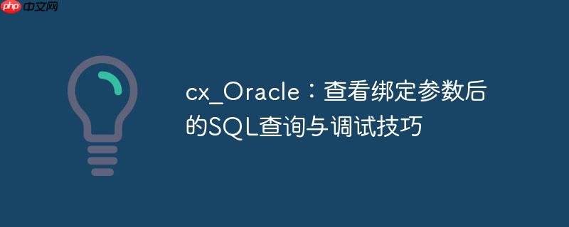 cx_Oracle：查看绑定参数后的SQL查询与调试技巧