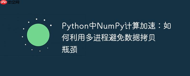 Python中NumPy计算加速：如何利用多进程避免数据拷贝瓶颈