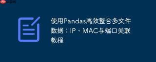 使用Pandas高效整合多文件数据：IP、MAC与端口关联教程