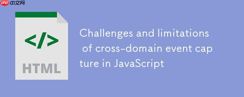 JavaScript中iframe跨域事件捕获的挑战与限制
