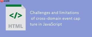 JavaScript中iframe跨域事件捕获的挑战与限制