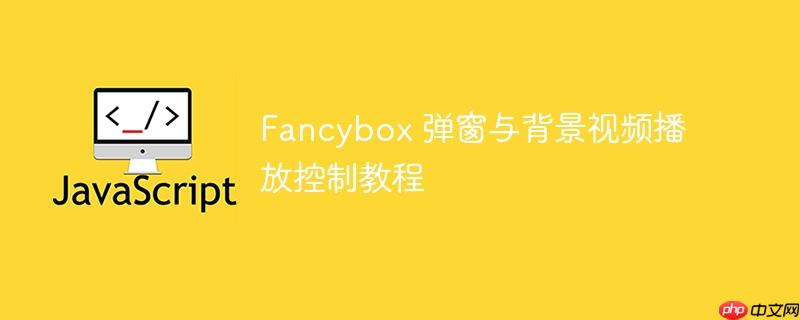 Fancybox 弹窗与背景视频播放控制教程
