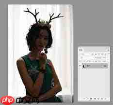 PS如何调亮背光图片