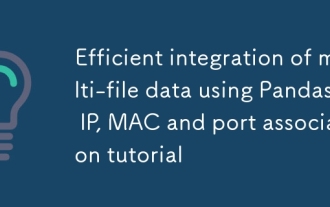 Intégration efficace des données multi-fichiers à l'aide du didacticiel Pandas: IP, Mac et Port Association