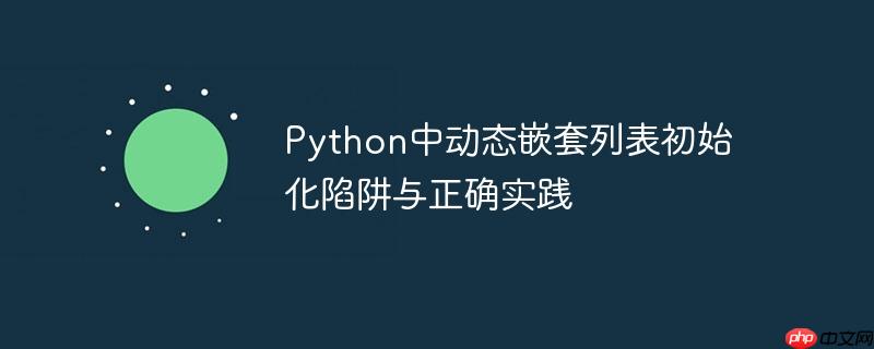 python中动态嵌套列表初始化陷阱与正确实践