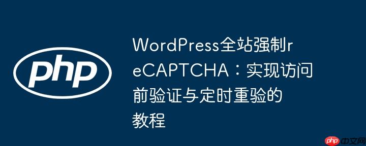 wordpress全站强制recaptcha:实现访问前验证与定时重验的教程
