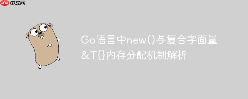 Go语言中new()与复合字面量&amp;T{}内存分配机制解析