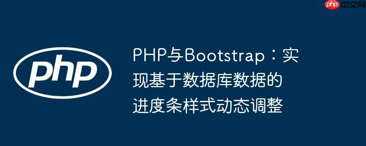 PHP与Bootstrap:实现基于数据库数据的进度条样式动态调整