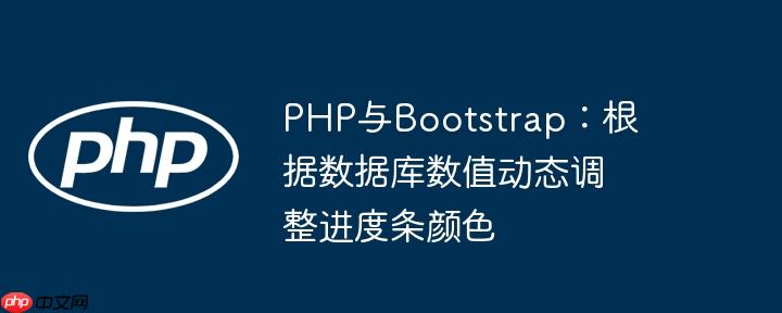 PHP与Bootstrap：根据数据库数值动态调整进度条颜色