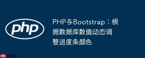 PHP与Bootstrap：根据数据库数值动态调整进度条颜色