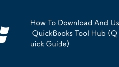 So herunterladen und verwenden Sie QuickBooks Tool Hub (Quick Guide)