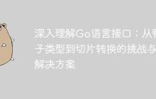 深入理解Go语言接口：从鸭子类型到切片转换的挑战与解决方案