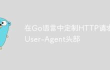 在Go语言中定制HTTP请求的User-Agent头部