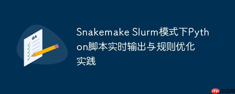 Snakemake Slurm模式下Python脚本实时输出与规则优化实践