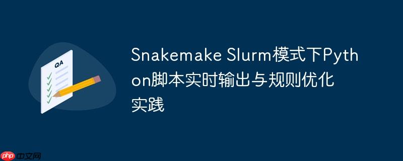 Snakemake Slurm模式下Python脚本实时输出与规则优化实践
