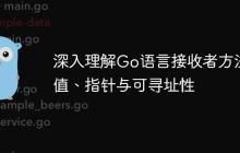深入理解Go语言接收者方法：值、指针与可寻址性