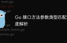Go 接口方法参数类型匹配深度解析