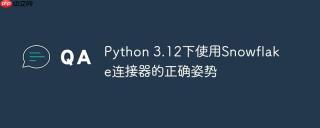 Python 3.12下使用Snowflake连接器的正确姿势