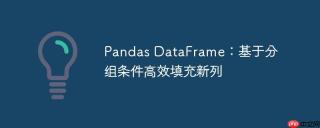 Pandas DataFrame：基于分组条件高效填充新列