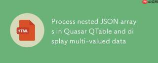 Quasar QTable 中处理嵌套 JSON 数组并展示多值数据