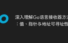 深入理解Go语言接收器方法：值、指针与地址可寻址性