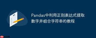 Pandas中利用正则表达式提取数字并组合字符串的教程