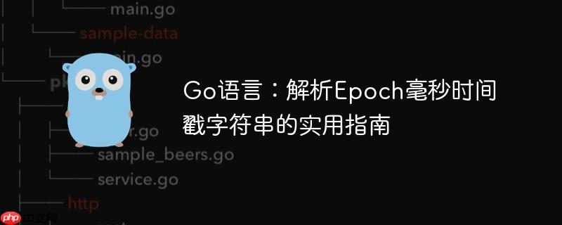 Go语言:解析Epoch毫秒时间戳字符串的实用指南