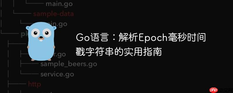 Go语言:解析Epoch毫秒时间戳字符串的实用指南