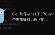 Go: 如何从net.TCPConn对象中高效提取远程IP地址