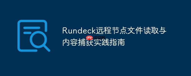 Rundeck远程节点文件读取与内容捕获实践指南