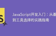 JavaScript开发入门:从基础到工具选择的实践指南