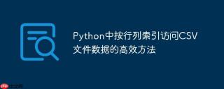 Python中按行列索引访问CSV文件数据的高效方法