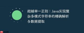 超越单一正则：Java实现复杂多模式字符串的精确解析与数据提取