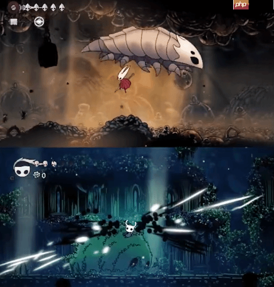 左右互搏!大神同时操作《空洞骑士》初代与《丝之歌》的角色 已击败多个BOSS组合