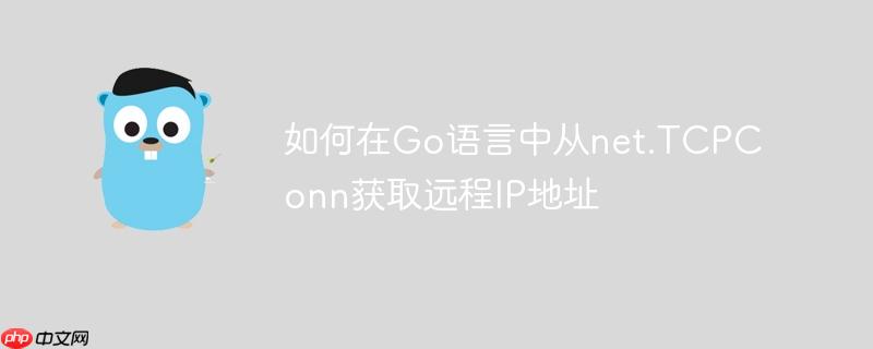 如何在Go语言中从net.TCPConn获取远程IP地址