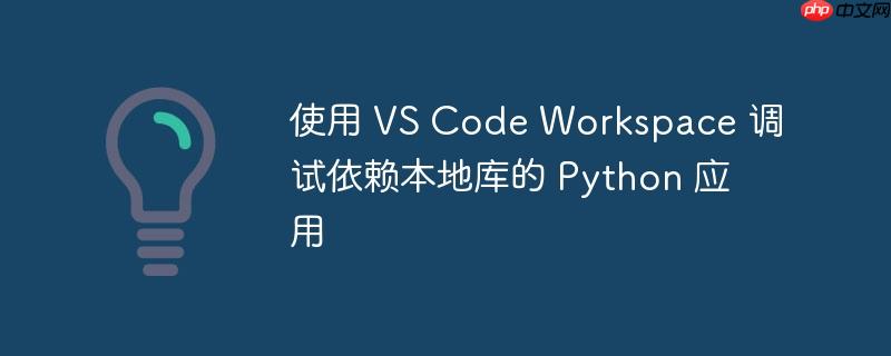 使用 vs code workspace 调试依赖本地库的 python 应用