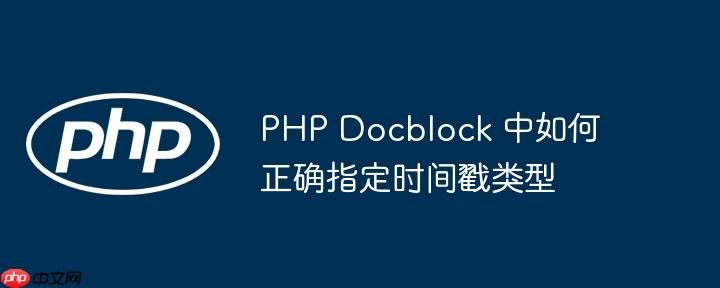 php docblock 中如何正确指定时间戳类型