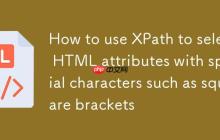 如何使用XPath选择带有特殊字符(如方括号)的HTML属性