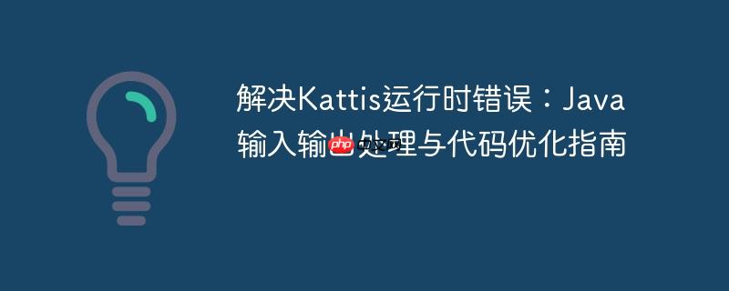 解决Kattis运行时错误：Java输入输出处理与代码优化指南
