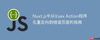 Nuxt.js中从Vuex Action程序化重定向到错误页面的指南