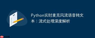 Python实时麦克风流语音转文本：流式处理深度解析