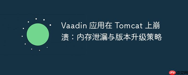 Vaadin 应用在 Tomcat 上崩溃：内存泄漏与版本升级策略