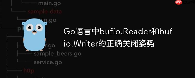 Go语言中bufio.Reader和bufio.Writer的正确关闭姿势