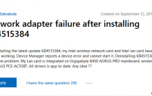 Win10更新KB4515384又叒叕出问题了:网络适配器停止工作