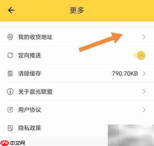 晨光联盟查看收货地址指南