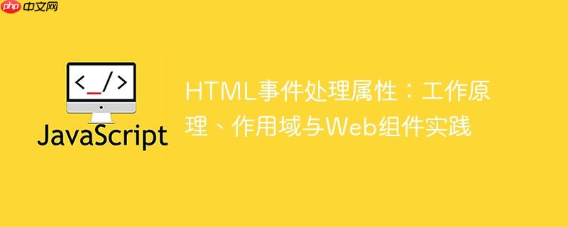 HTML事件处理属性：工作原理、作用域与Web组件实践