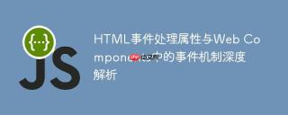 HTML事件处理属性与Web Components中的事件机制深度解析