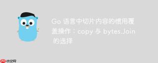 Go 语言中切片内容的惯用覆盖操作：copy 与 bytes.Join 的选择