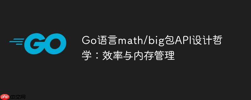 Go语言math/big包API设计哲学:效率与内存管理