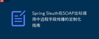 Spring Sleuth在SOAP出站调用中远程字段传播的定制化指南